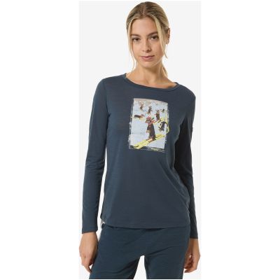 2. Longsleeve SUPER.NATURAL W DACHSHUND PARTY LS granatowy