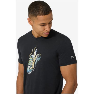 Koszulka męska SUPER.NATURAL M FLASHY SNEAKER TEE czarna