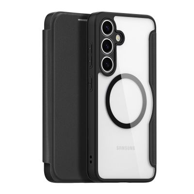 12. Etui Dux Ducis Skin X Pro na Samsung Galaxy S25+ z MagSafe i portfelem - czarne