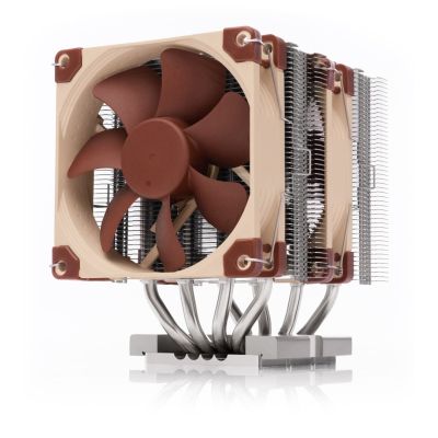 2. Noctua NH-D9 DX-4677 4U system chłodzenia komputerów Procesor Chłodnica powietrza 9,2 cm Aluminium, Beżowy, Brązowy