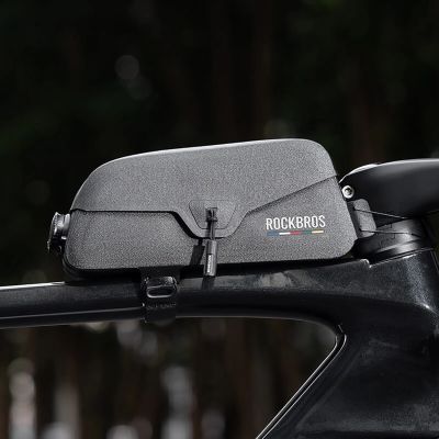 7. Torba rowerowa Rockbros AS-134 ROAD TO SKY wodoodporna na ramę 0,6 l - czarna