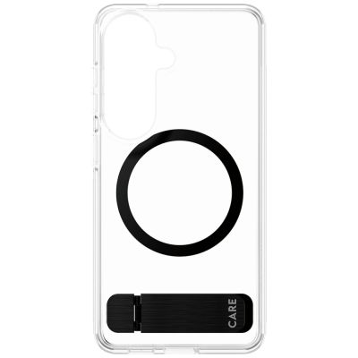 4. Etui CARE by PanzerGlass Urban Explorer Transparent w. Black Qi na Samsung Galaxy S26 - przezroczyste