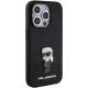 4. Etui Karl Lagerfeld Glitter Ikonik Logo Metal Logo na iPhone 15 Pro Max - czarne