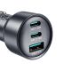 5. Ładowarka samochodowa Joyroom JR-CCN19 65W 2x USB-C + USB-A - ciemnoszara