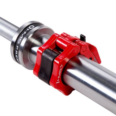 10. Gryf olimpijski 20 kg / 2200 mm z zaciskami lock jaw HMS GO685