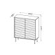 4. Komoda 4D CORTINA 102x40x118 czarny/orzech