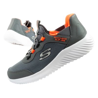 Skechers Bounder Slip-ins buty młodzieżowe sportowe dziecięce szare