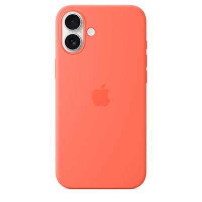 6. Silikonowe etui Apple iPhone 16 Plus z MagSafe - Tangerine