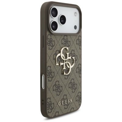 4. Etui Guess 4G Big Logo na iPhone 17 Pro Max / 18 Pro Max - brązowe