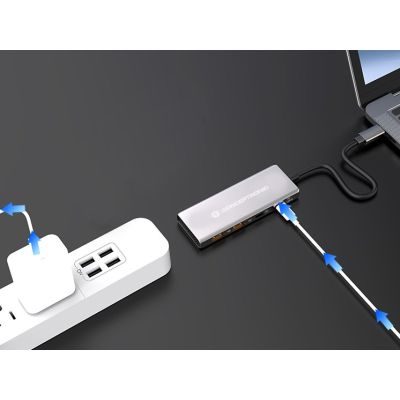 7. Conceptronic HUBBIES15G huby i koncentratory USB 3.2 Gen 2 (3.1 Gen 2) Type-C 10000 Mbit/s Szary