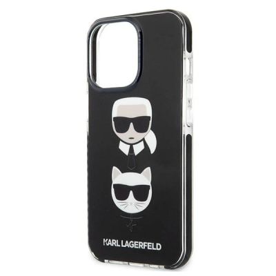6. Etui Karl Lagerfeld Karl&Choupette Head na iPhone 13 Pro / iPhone 13 - czarne