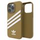 7. Etui Adidas OR Moulded Case PU na iPhone 13 Pro Max - beżowo-złote