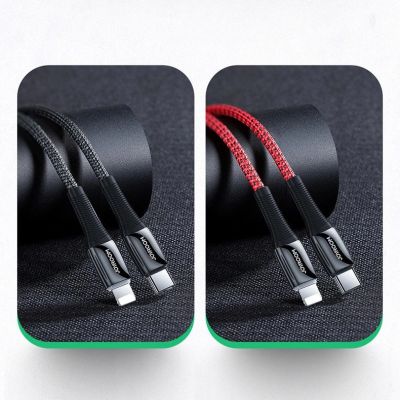 12. Kabel Joyroom S-1224K2 USB-C / Lightning PD 20W 2.4A 1.2m - czerwony