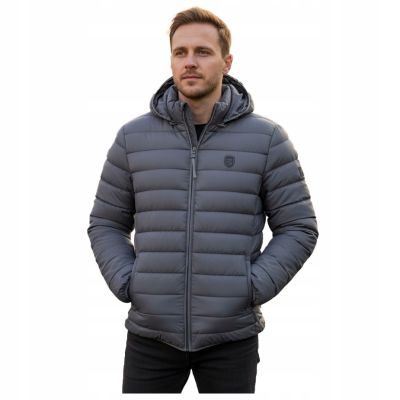 8. Kurtka męska Geographical Norway AMIGOTAL HOOD DB DGREY MEN 233 DARK GREY (WZ5179H/GN-GRIS FONCÉ)