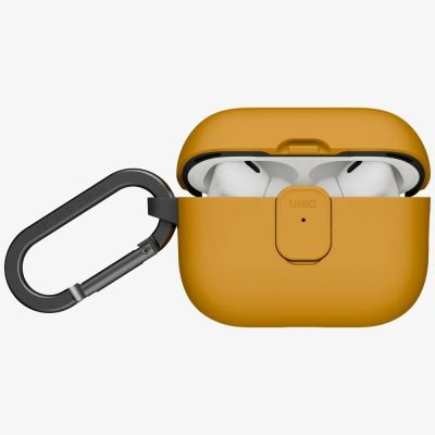 5. Etui UNIQ Clyde na AirPods Pro 3 gen - żółto-szary