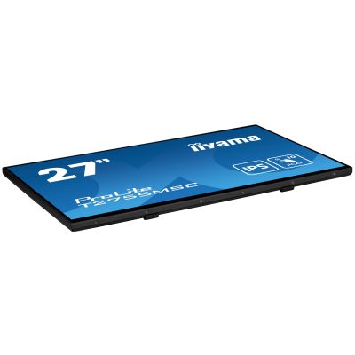 2. iiyama ProLite T2755MSC-B1 monitor komputerowy 68,6 cm (27") 1920 x 1080 px Full HD LED Ekran dotykowy Blad Czarny