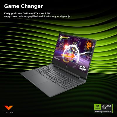 13. HP Victus 15-fb3231nw Ryzen 7 7445HS 15,6"FHD IPS 144Hz 300nits AG 16GB DDR5 5600 SSD512 RTX4050_6GB Cam 720p 70Wh Win11 Gray 2Y