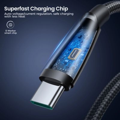 4. Kabel Joyroom Pioneer Series SA31-AC6 USB-A / USB-C 100W 1.2m - czarny