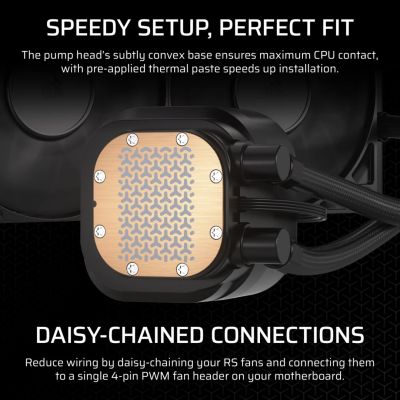 15. CORSAIR NAUTILUS 240, 240mm Radiator, Liquid CPU Cooler