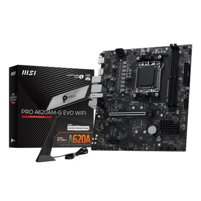 6. MSI Pro A620AM-G EVO WIFI AMD A620A Gniazdo AM5 micro ATX