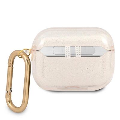 2. Etui Guess Glitter Collection na AirPods Pro - złote