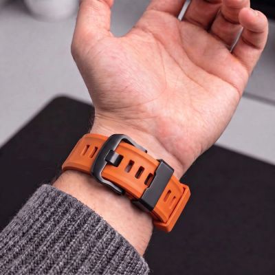 7. Pasek Tech-Protect Motion na Garmin Fenix 5X / 5X Plus / 6X / 6X Pro / 7X / 8 / 8 Pro / 9 / 9 Pro (47 mm) - pomarańczowy