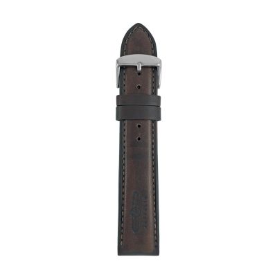 Pasek skórzany Zeppelin brązowy, 22 mm