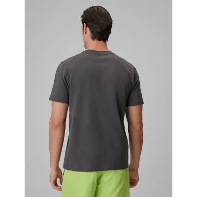 2. T-shirt regular z nadrukiem męski 4F 4FRSS26TTSHM4301-22S