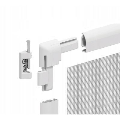 25. MOSKITIERA DRZWI ALU 100X215 BIAŁA BASIC PLUS