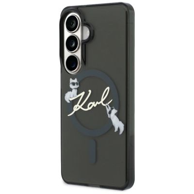 2. Etui Karl Lagerfeld IML KC Script MagSafe na Samsung Galaxy S26 - czarne