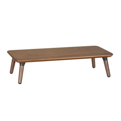 4. Drewniana podstawka pod monitor / laptop Maclean, (500x240x120mm), kolor czarny orzech, max. 20kg, MC-930