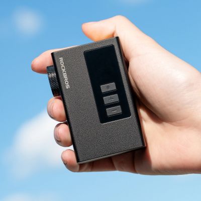 16. Pompka akumulatorowa Rockbros AS240 PRO 120 psi kompresor 420mAh - czarna