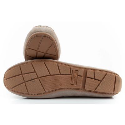 9. Wrangler buty męskie półbuty mokasyny Maifield Suede skóra naturalna beżowe