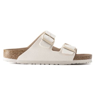 6. Klapki Birkenstock damskie Arizona Vegan Women Textile Narrow Eggshell na wąską stopę wegańskie (1022679)