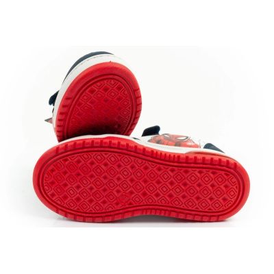 9. Leomil buty sportowe dziecięce sneakersy Spiderman lekkie na rzep LED białe