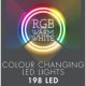 8. LAMPKI CHOINKOWE ŁAŃCUCH ŚWIETLNY 198 LED RGBW Z PILOTEM
