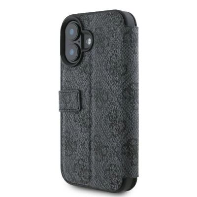 5. Etui Guess 4G Metal Logo na iPhone 16 - czarne