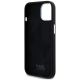 7. Etui Karl Lagerfeld Silicone Metal Script Logo na iPhone 15 - czarne
