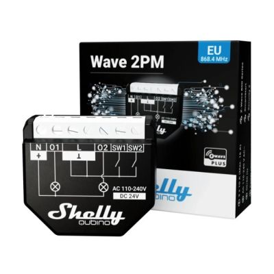 9. Dwukanałowy sterownik Z-Wave Shelly Qubino Wave 2PM