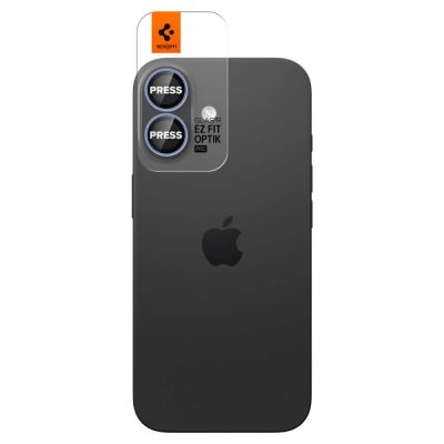 2. Osłona aparatu Spigen Optik Pro GLAS.TR ”EZ FIT” 2-pack na iPhone 16 / 16 Plus / 17 - niebieska
