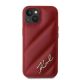 3. Etui Karl Lagerfeld Diagonal Quilted Script na iPhone 15 / 14 / 13 - czerwone