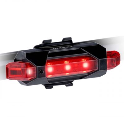 8. Zestaw lampek rowerowych Dunlop Led, ładowanie USB, tył+przód 473758