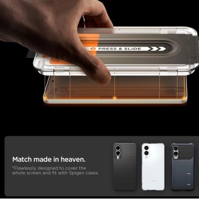 7. Szkło hartowane Spigen Glas.TR ”Ez Fit” Pro na Samsung Galaxy S25 Edge