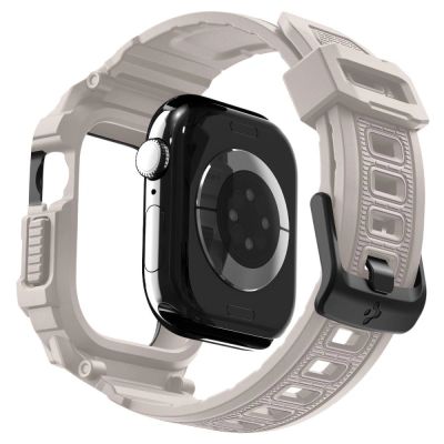 8. Pasek Spigen Rugged Armor Pro na Apple Watch 42 mm - beżowy