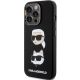 2. Etui Karl Lagerfeld Silicone Karl&Choupette Head na iPhone 15 Pro Max - czarne