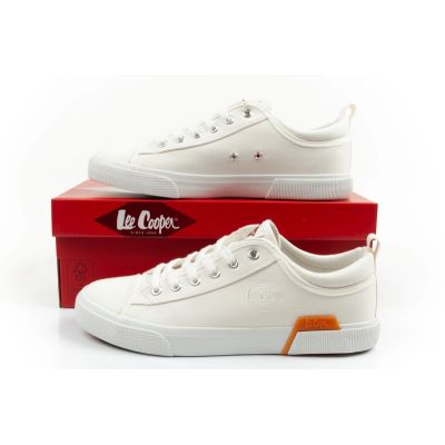 10. Lee Cooper buty sportowe męskie trampki modne białe wygodne