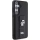 4. Etui Karl Lagerfeld Gripstand Saffiano Karl&Choupette Pins na Samsung Galaxy S24+ - czarne