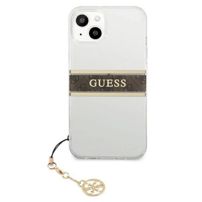 3. Etui Guess 4G Charms Collection na iPhone 13 mini - przezroczyste