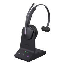 Yealink WH64 Workstation Mono Zestaw słuchawkowy Przewodowy i Bezprzewodowy Opaska na głowę Biuro/centrum telefoniczne USB Type-C Bluetooth Podstawka do ładowania Czarny
