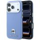 Etui Karl Lagerfeld Grained Karl Head Metal MagSafe na iPhone 18 Pro / 17 Pro - jasnoniebieskie